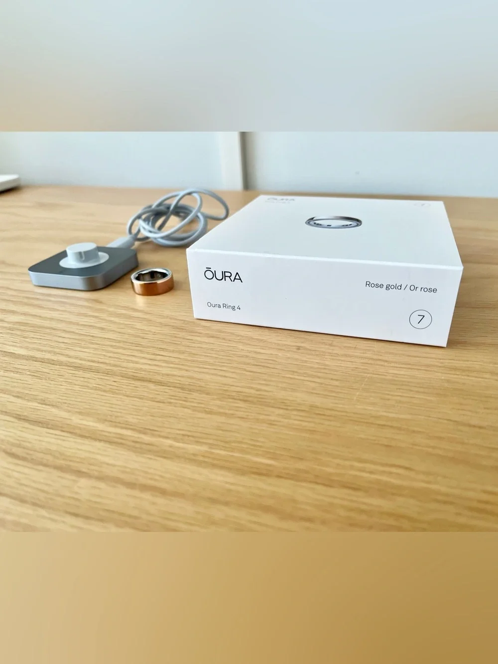 Oura Ring Gen 4 Horizon Rose Gold Size 7